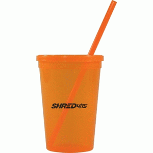 16oz Tumbler w/ Lid & Straw